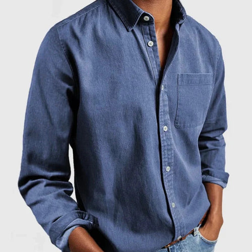 Chemise en jean pour homme : denim classique