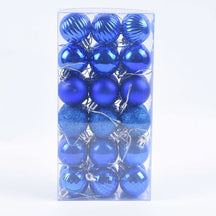 Decoração De Natal / 4cm 36 Peças Bolas Coloridas De Natal Com Glitter