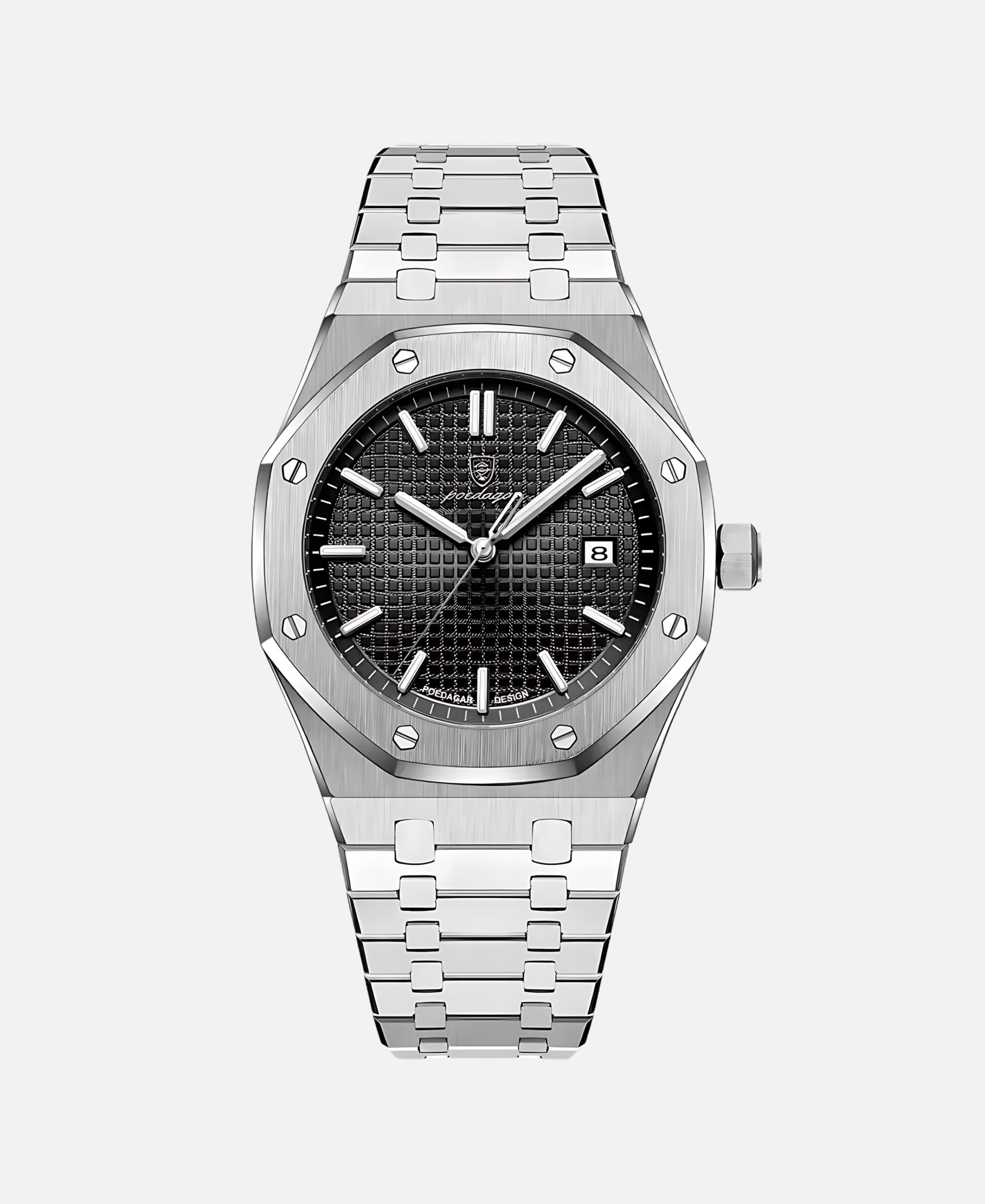 Montre Classique en Acier Inoxydable pour Homme
