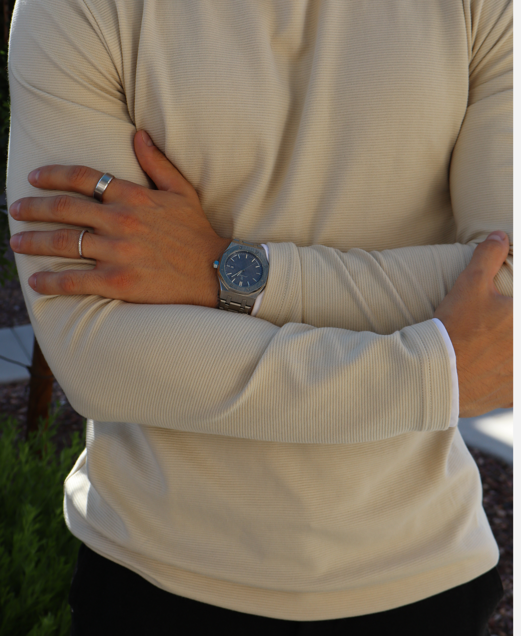 Montre Classique en Acier Inoxydable pour Homme