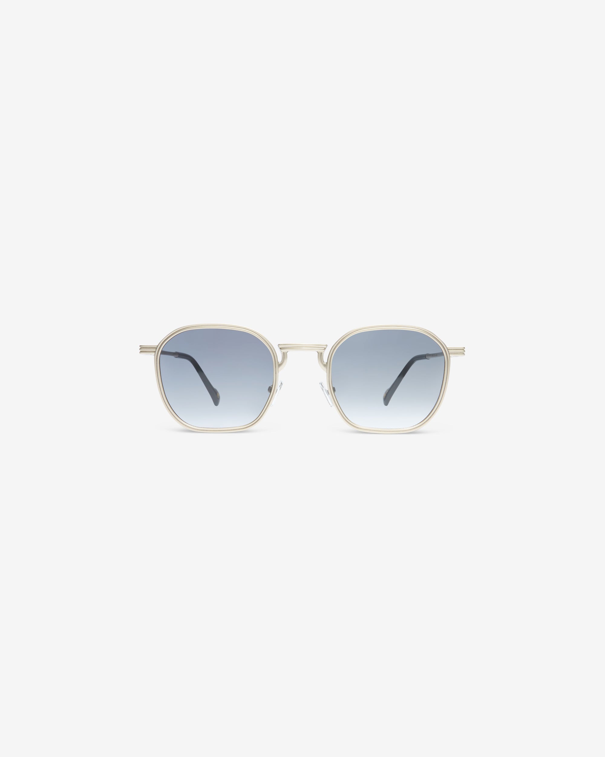 Lunettes de soleil fines argentées