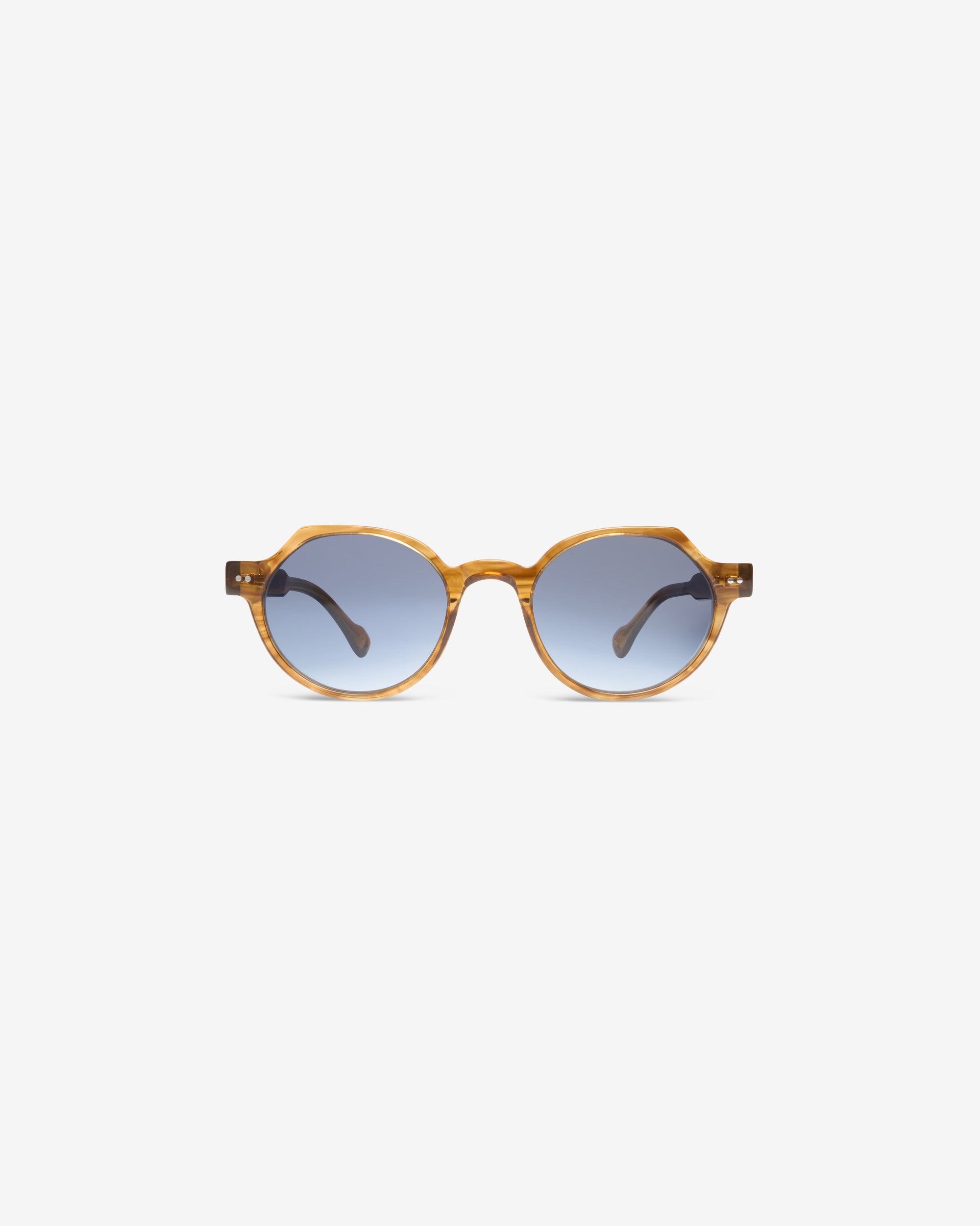 Lunettes de soleil rondes couleur miel – Mixte
