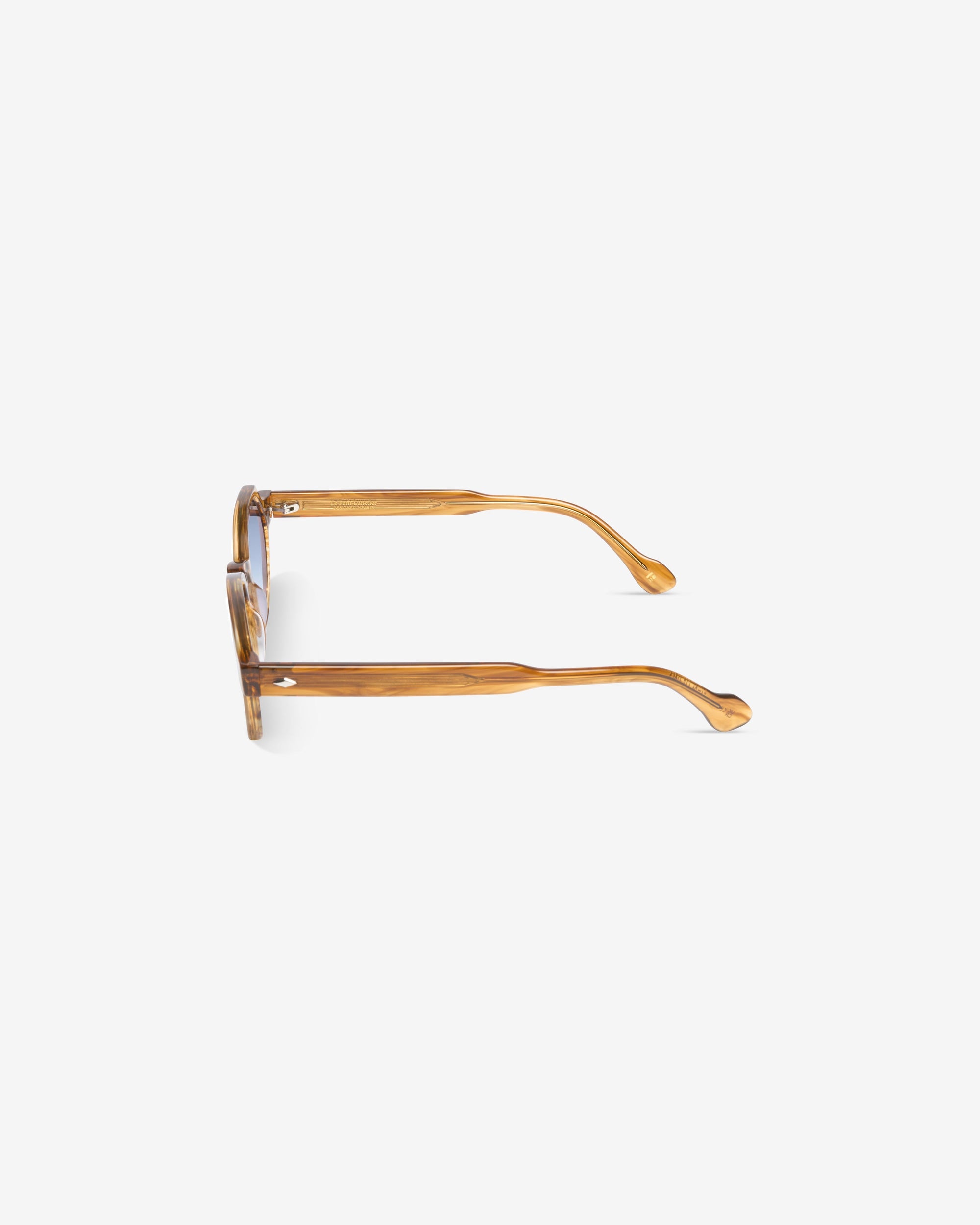 Lunettes de soleil rondes couleur miel – Mixte