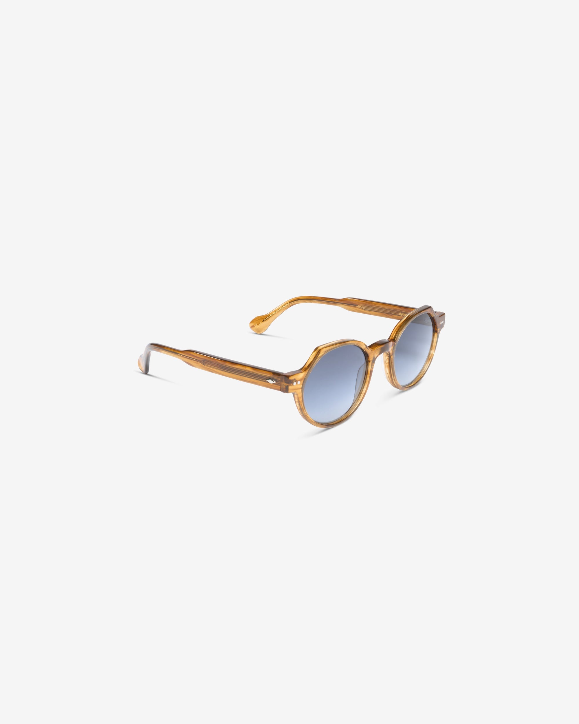 Lunettes de soleil rondes couleur miel – Mixte