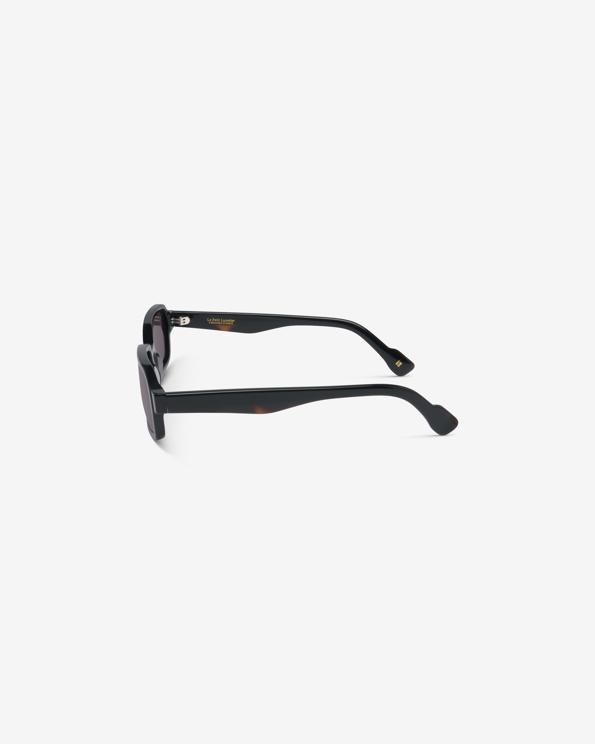 Clint Noir – Lunettes de Soleil Rectangulaires Unisexe