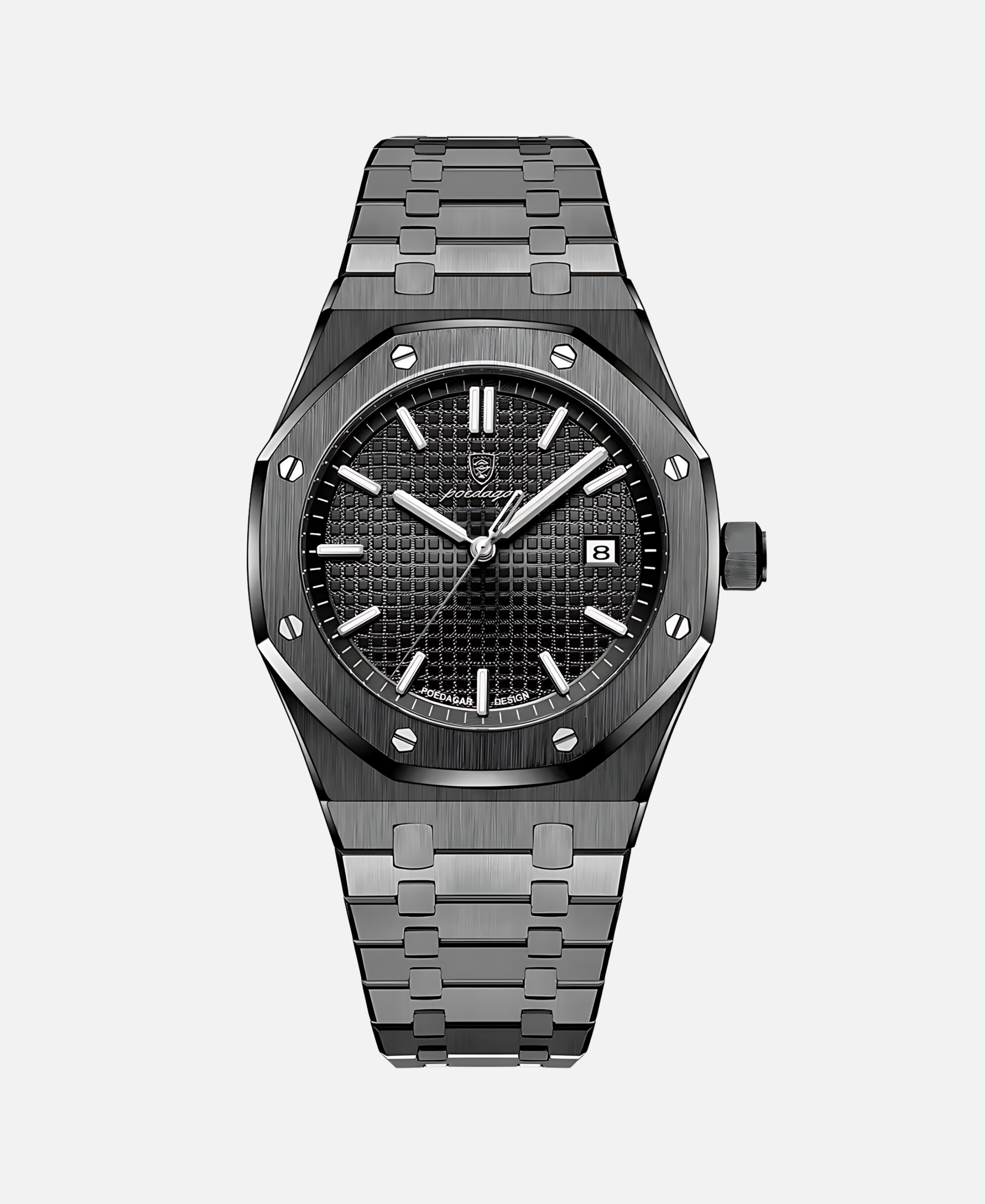 Montre Classique en Acier Inoxydable pour Homme