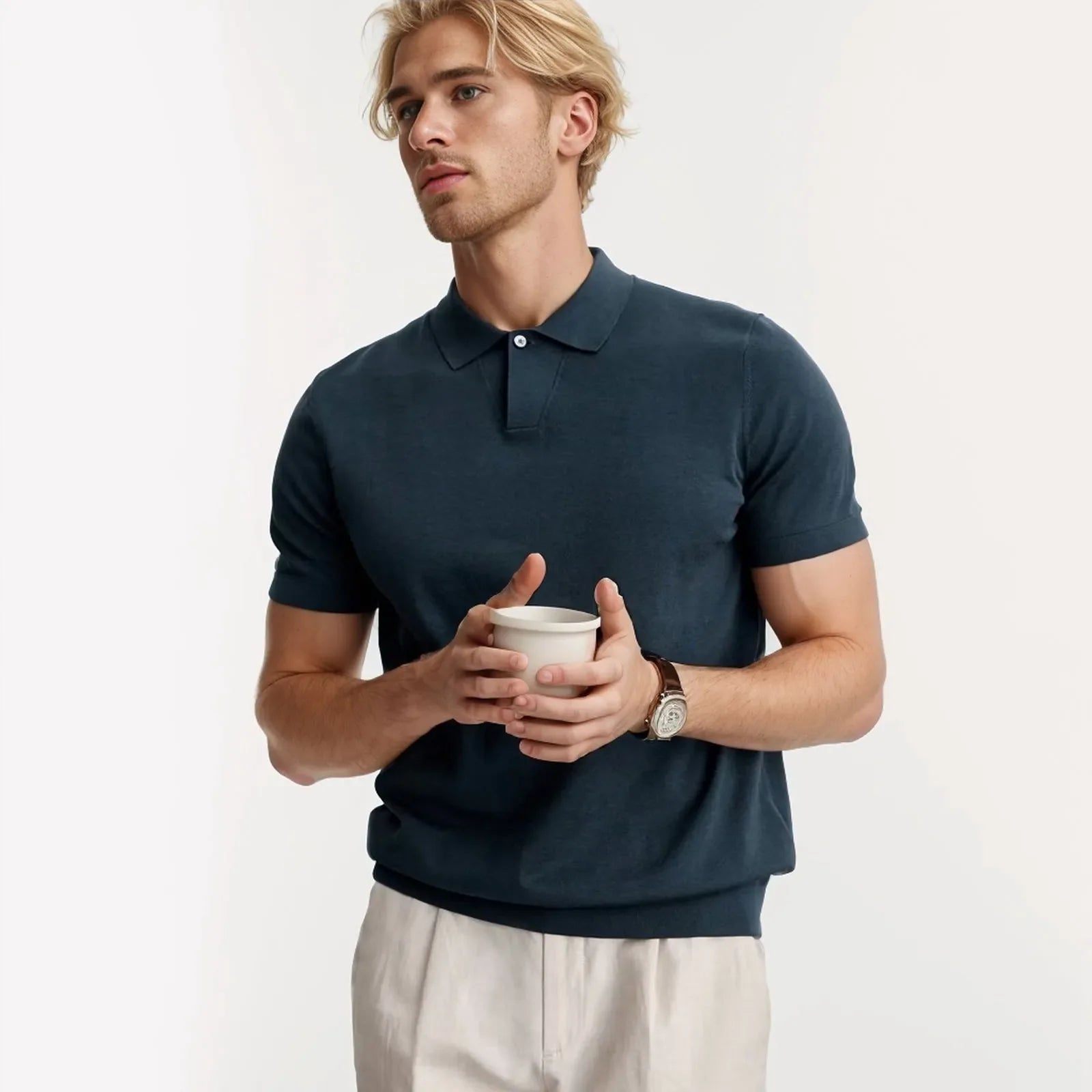 Polo Homme Clock – L’élégance intemporelle du quotidien