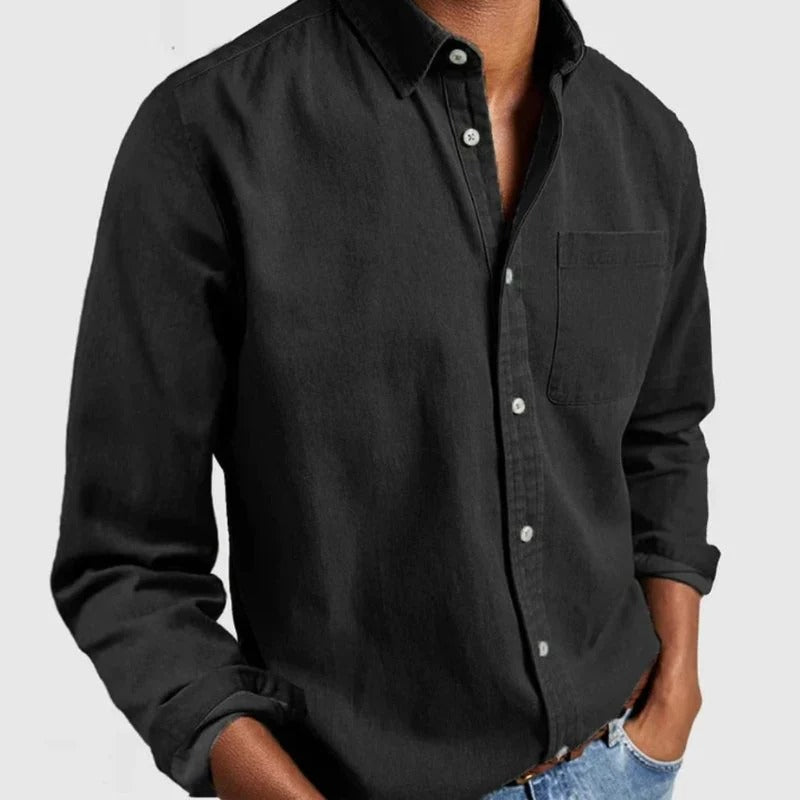 Chemise en jean pour homme : denim classique