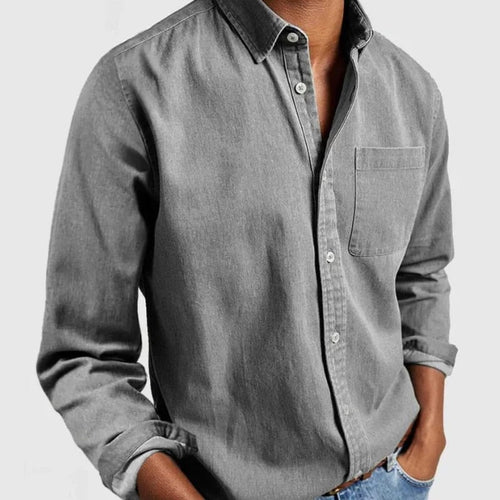 Chemise en jean pour homme : denim classique