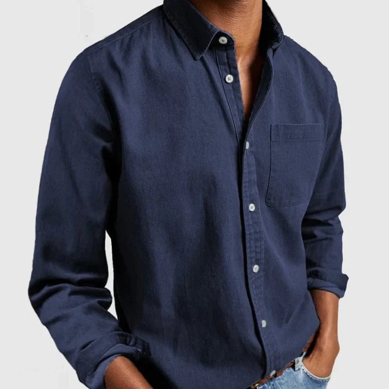 Chemise en jean pour homme : denim classique